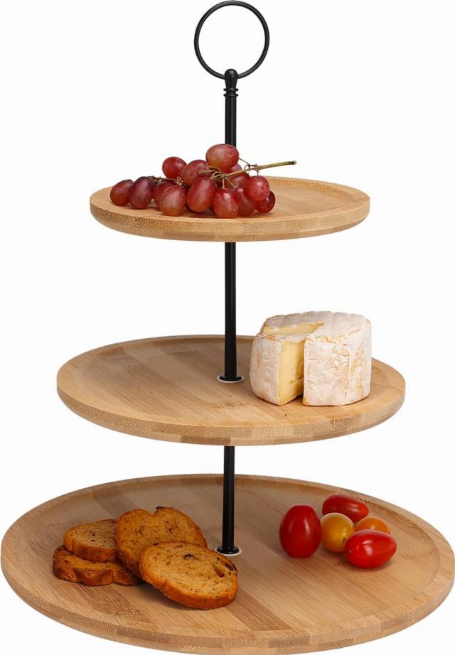 Stojan materiál: kov, bambus průměr: 16,5, 21 a 28 cm