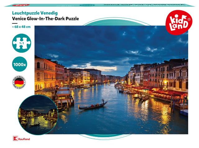 Kidland Svítící puzzle - Benátky cena za 1 kus