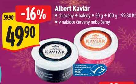 Albert Kaviár, 50 g