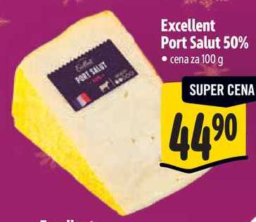 Excellent Port Salut 50%, cena za 100 g