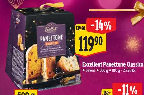 Excellent Panettone Classico, 500 g