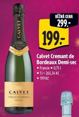 Calvet Cremant de Bordeaux Demi-sec, 0,75 l