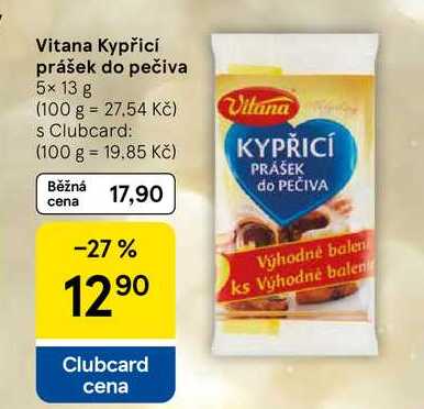 Vitana Kypřicí prášek do pečiva, 5x 13 g