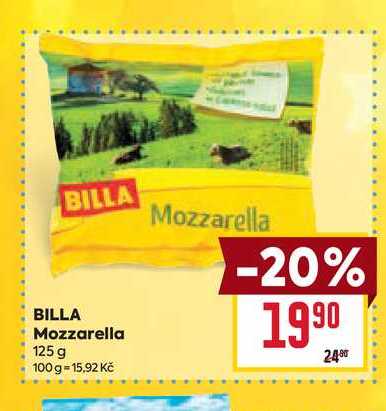 BILLA Mozzarella 125 g