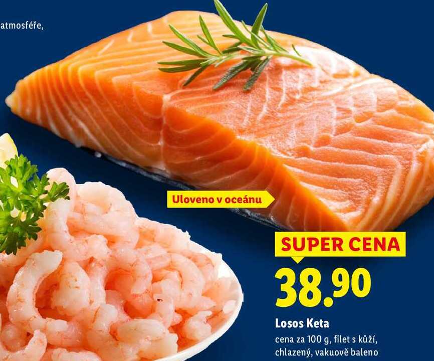 Losos Keta, cena za 100 g
