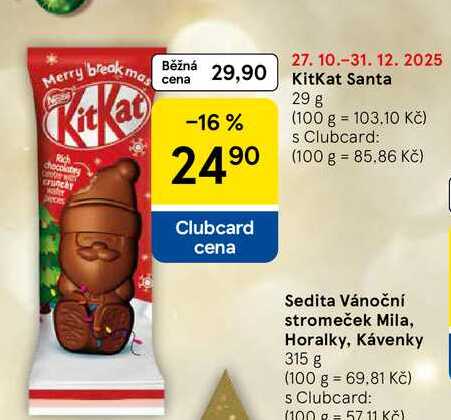 KitKat Santa, 29 g