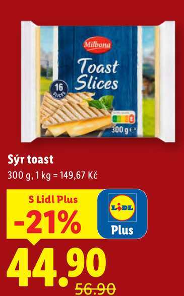 Sýr toast, 300 g