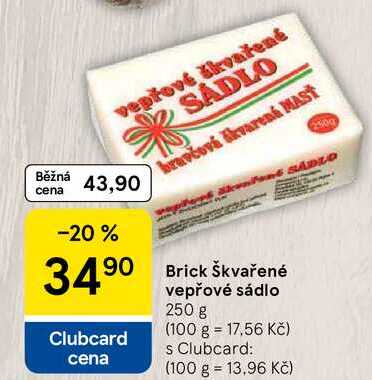 Brick škvařené vepřové sádlo, 250 g