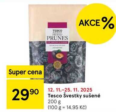 Tesco Švestky sušené, 200 g