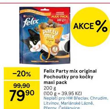 Felix Party mix original Pochoutky pro kočky maxi pack, 200 g