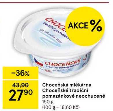 Choceňská Mlékárna Choceňské tradiční pomazánkové neochucené, 150 g