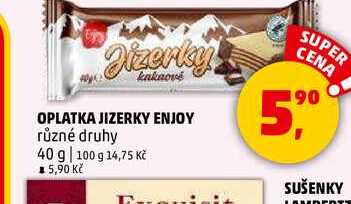 OPLATKA JIZERKY ENJOY, 40 g