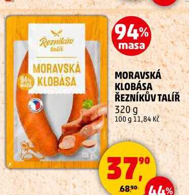 MORAVSKÁ KLOBÁSA ŘEZNÍKŮV TALÍŘ, 320 g