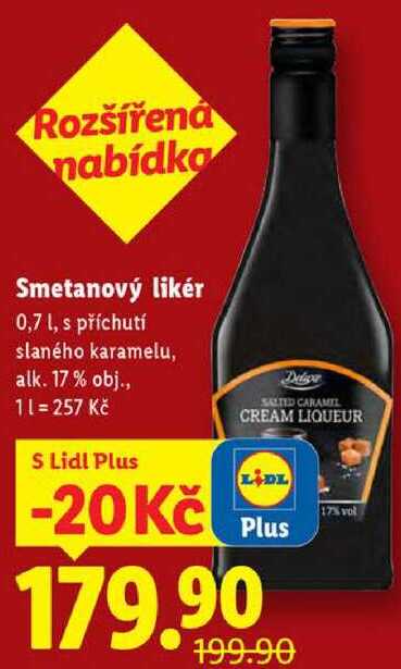 Smetanový likér, 0,7 l