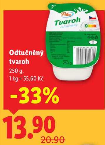 Odtučněný tvaroh, 250 g