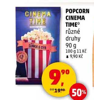 POPCORN CINEMA TIME, 90 g