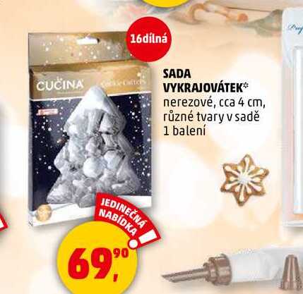 SADA VYKRAJOVÁTEK, 1 balení 