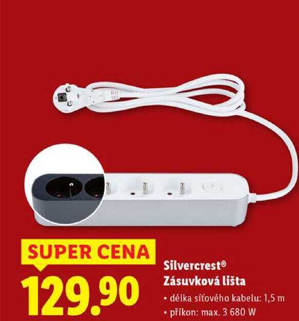 Silvercrest Zásuvková lišta