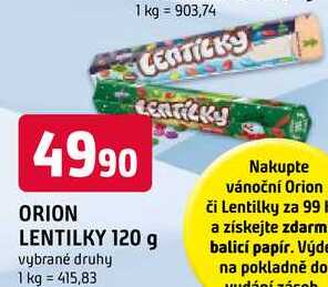 ORION LENTILKY 120 g