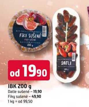 IBK 200 g Datle sušené 