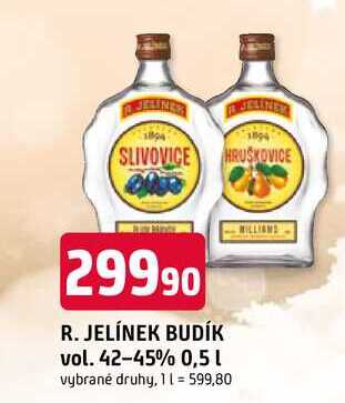 R. JELÍNEK BUDÍK vol. 42-45% 0,5 l