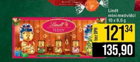 Lindt mini medvídci 10 x 9,6 g