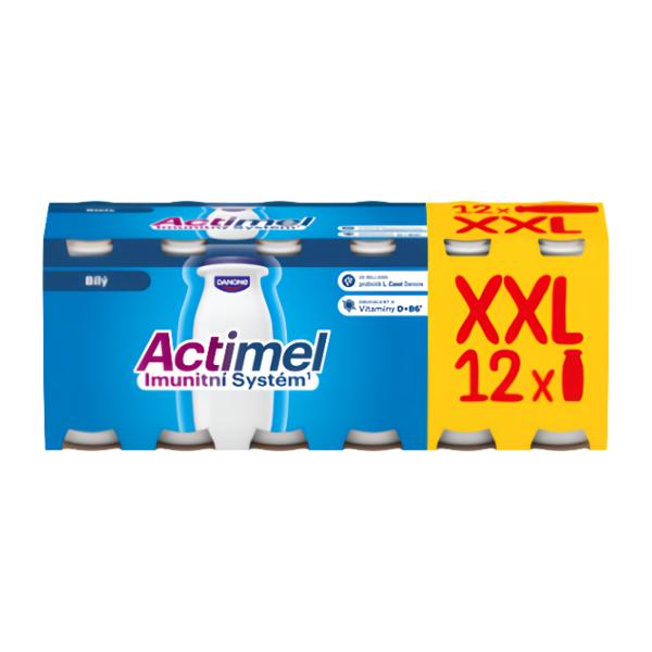 Actimel Probiotický jogurtový nápoj s vitamíny bílý 12x100g