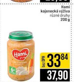 Hami kojenecká výživa různé druhy 200 g