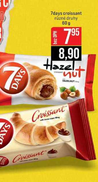 7days croissant různé druhy 60 g 