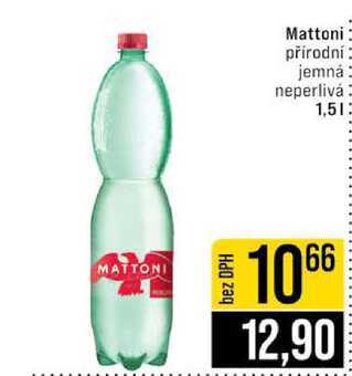 Mattoni přírodní jemná neperlivá 1,5l