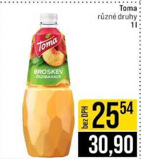 Toma různé druhy 1l