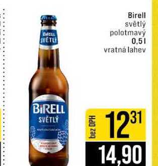 Birell světlý polotmavý 0,5l