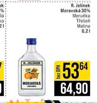 R. Jelínek Moravská 30% Meruňka Třešeň Malina 0,2l