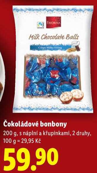 Čokoládové bonbony, 200 g