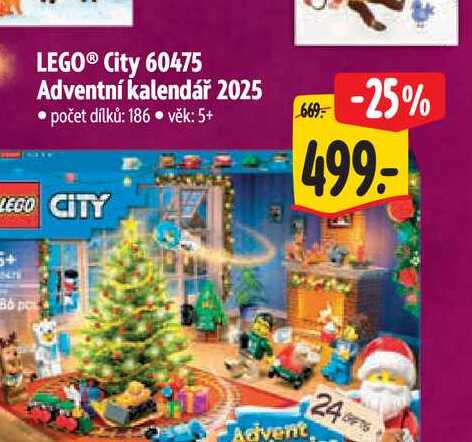 LEGO® City 60475 Adventní kalendář 2025 