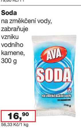 Soda na změkčení vody, zabraňuje vzniku vodního kamene, 300 g
