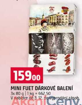 MINI FUET DÁRKOVÉ BALENÍ 3x80 g