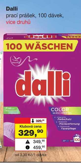 Dalli prací prášek, 100 dávek