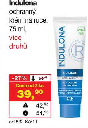 Indulona ochranný krém na ruce, 75 ml