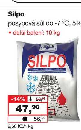 Silpo posypová sůl do -7 °C, 5 ks