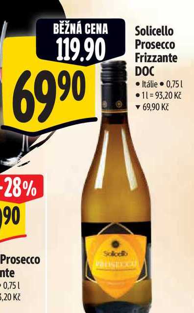 Solicello Prosecco Frizzante DOC 0,75 l