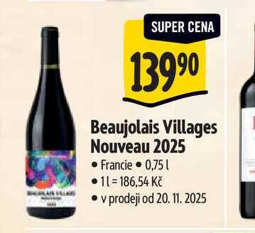 Beaujolais Villages Nouveau 2025 0,75 l