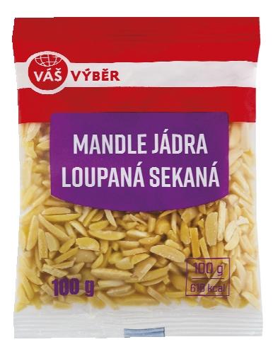 VÁŠ VÝBĚR Mandle jádra, 100 g
