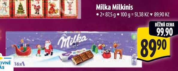 Milka Milkinis, 2x 87,5 g