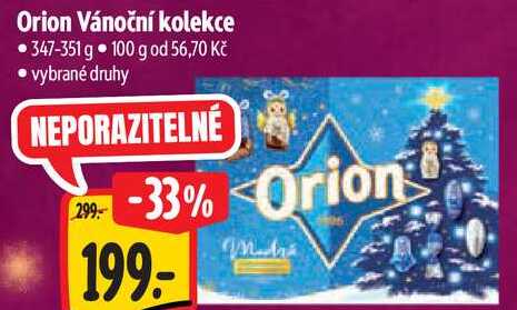 Orion Vánoční kolekce, 347-351 g