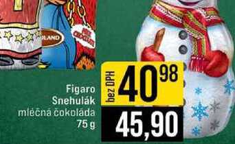 Figaro Snehulák mléčná čokoláda 75 g