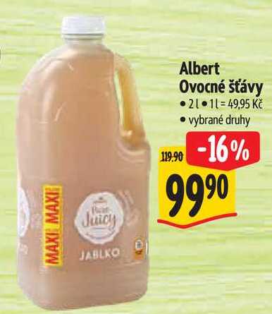 Albert Ovocné šťávy, 2 l