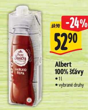 Albert 100% šťávy, 1 l