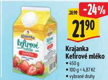 Krajanka Kefírové mléko, 450 g