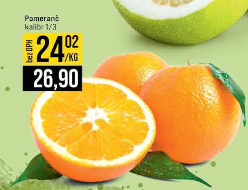 Pomeranč kalibr 1/3 1kg